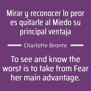 mirar y reconocer lo peor es charlotte bronte