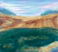 illustration landscape san luis potosi pond digital color alma cecilia lopez carranza